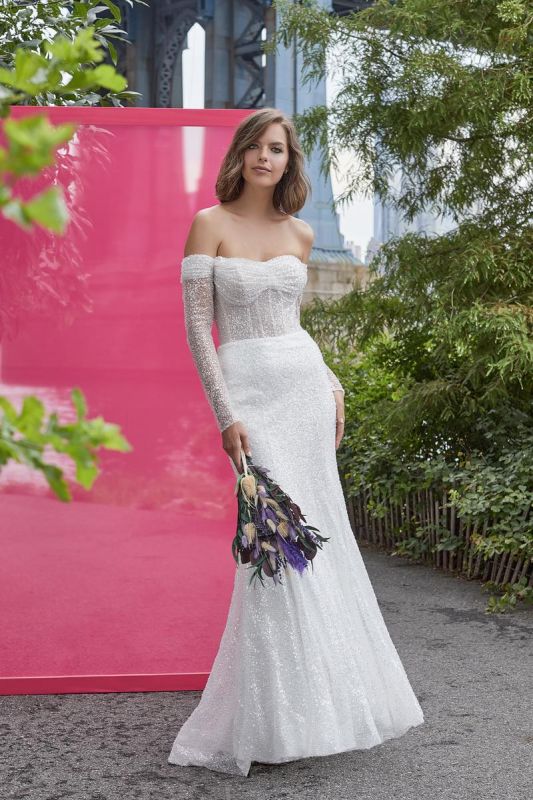 Madison James Size 6 MJ915 Ivory Gown