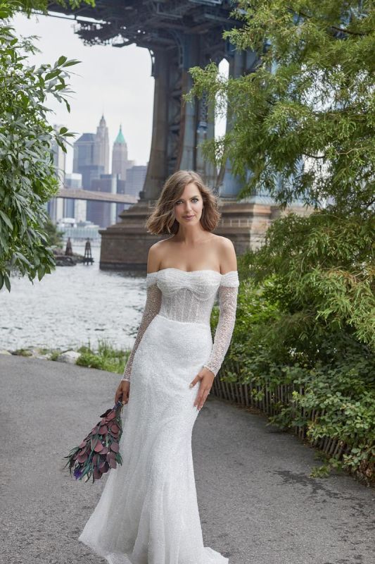 Madison James Size 6 MJ915 Ivory Gown - Image 2