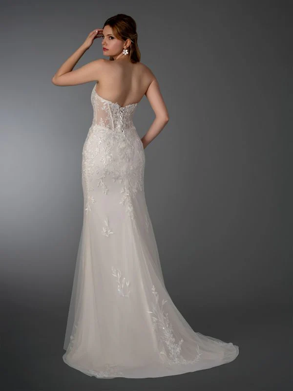 Size 6 Stella Couture 26523 Champagne Gown - Image 2