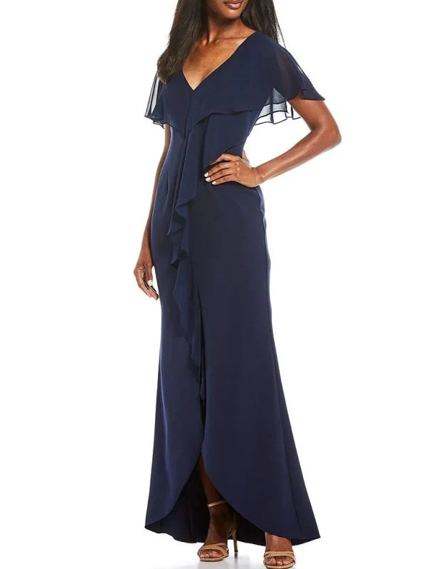 Adrianna Papell Size 8 Navy Mother of Bride Dress