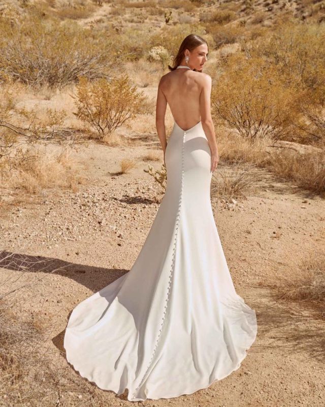 Size 8 La Perle LP2612 Fenira Ivory Gown - Image 3