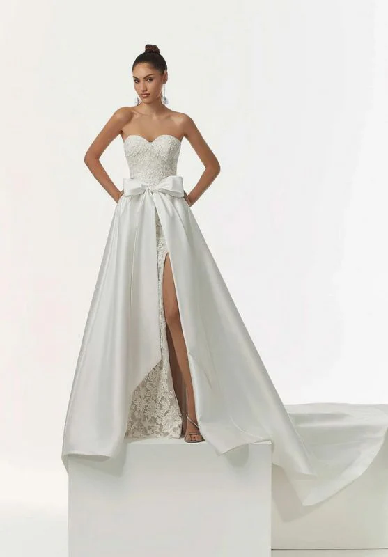 Size 8 Mori Lee 1223 Ivory Gown