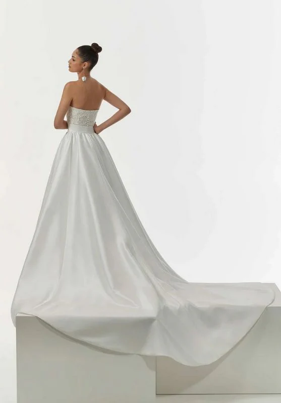 Size 8 Mori Lee 1223 Ivory Gown - Image 3