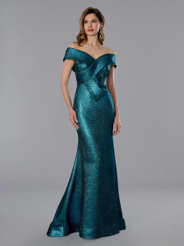 Stella Couture Size 8 25365 Teal Mother of Bride Dress