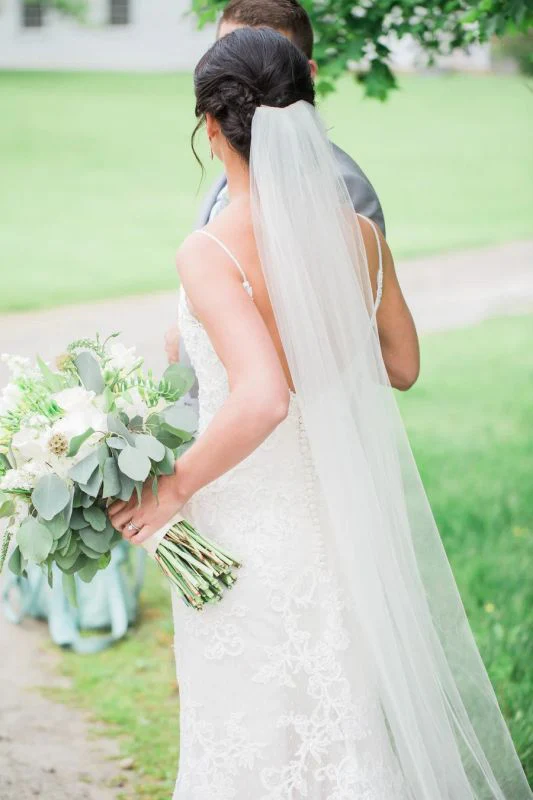 Winnie Couture Size 90" VC205 Platinum White Veil