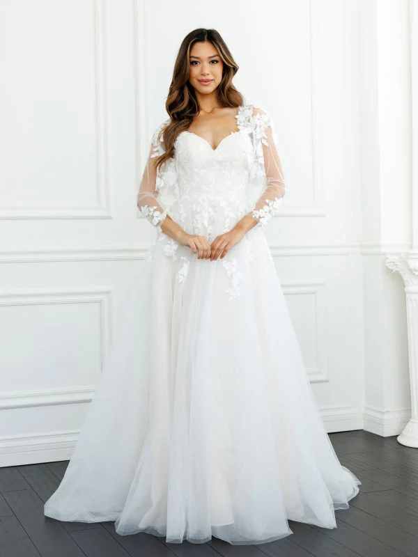 Eva Size L 5300 Off White/Almond Gown