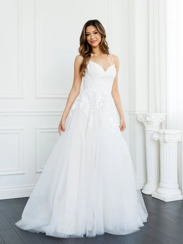 Eva Size L 5300 Off White/Almond Gown - Image 2