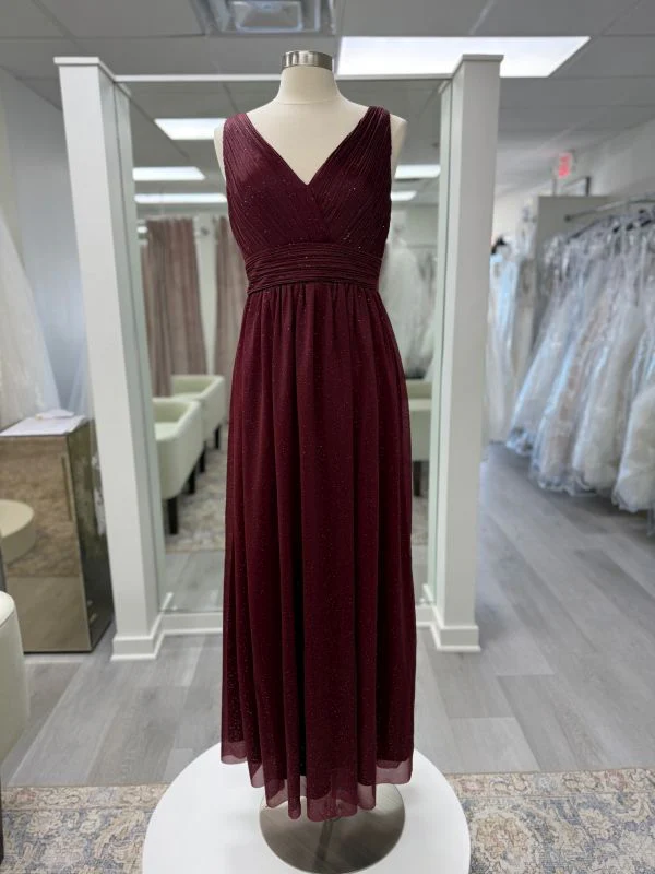Size L Ever Pretty Burgundy Mother of Bride Dress