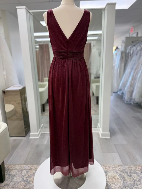 Size L Ever Pretty Burgundy Mother of Bride Dress - Image 2