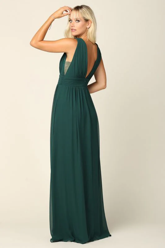 Eva Size M 3329 Hunter Green Bridesmaid Dress - Image 2