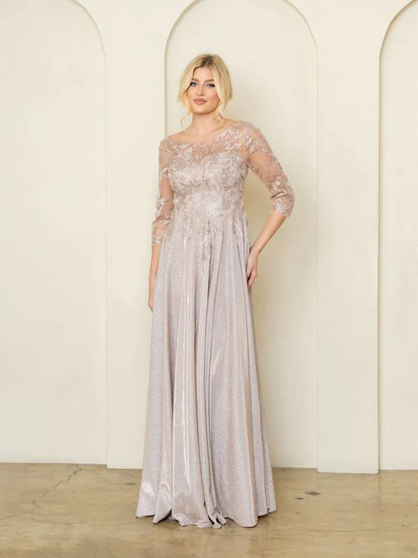 Size M Eva 5302 Mocha Mother of Bride Dress