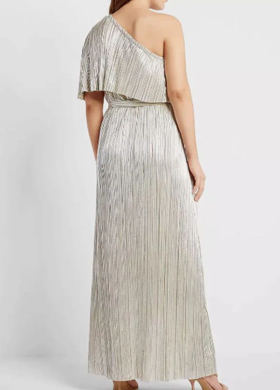 Size M Express Rachel Zoe Gold Mother of Bride Dress - Image 3