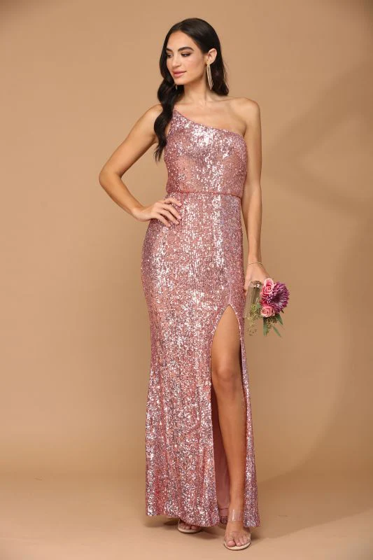 Eva Size S 3376 Dusty Rose Bridesmaid Dress