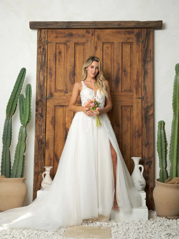Size XL Eva 5262 Ivory/ Champagne Gown - Image 2