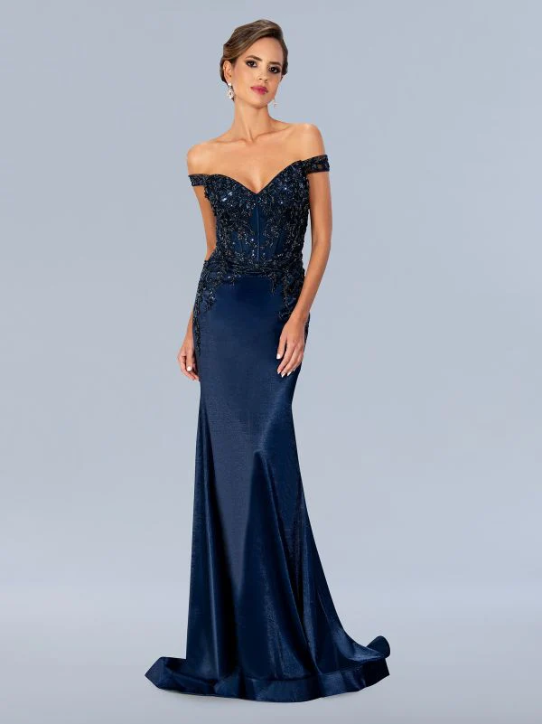 Size 18 Stella Couture 24303 Navy Mother of Bride Dress