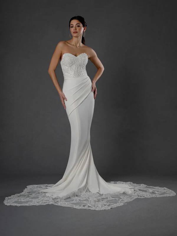 Stella Couture Size 18 25554 Off White Gown