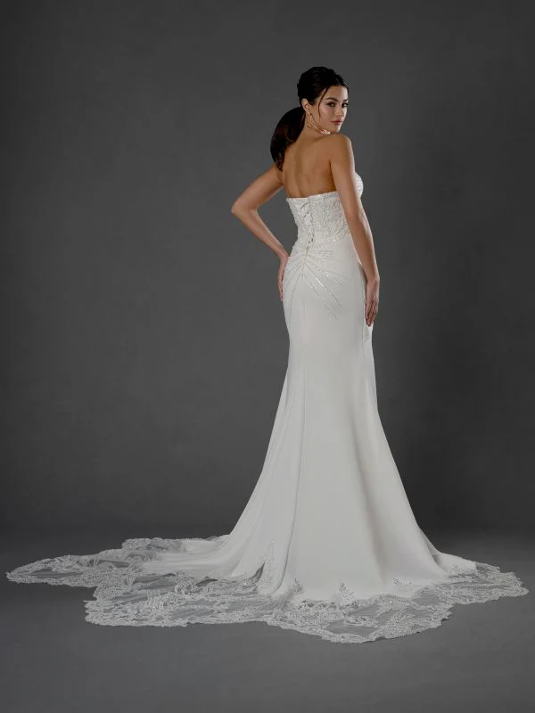 Stella Couture Size 18 25554 Off White Gown - Image 2